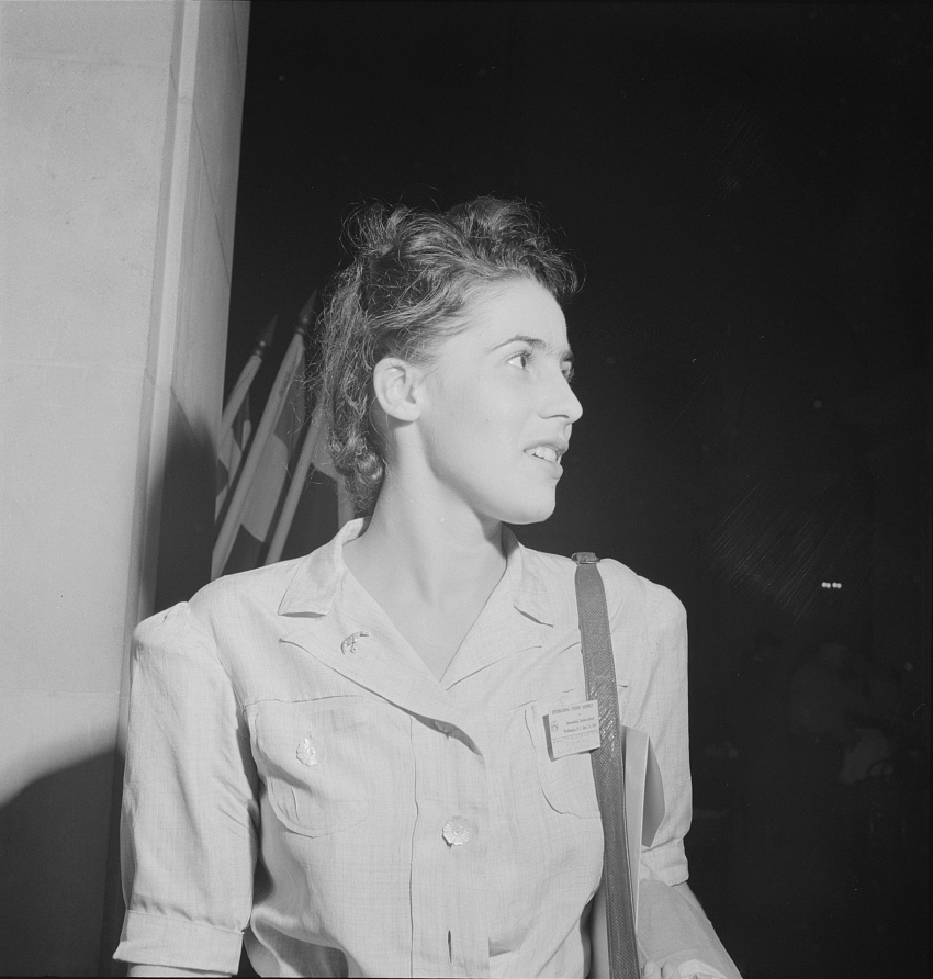 Washington, D.C. International youth assembly. Delegate from Poland. Sept, 1942.