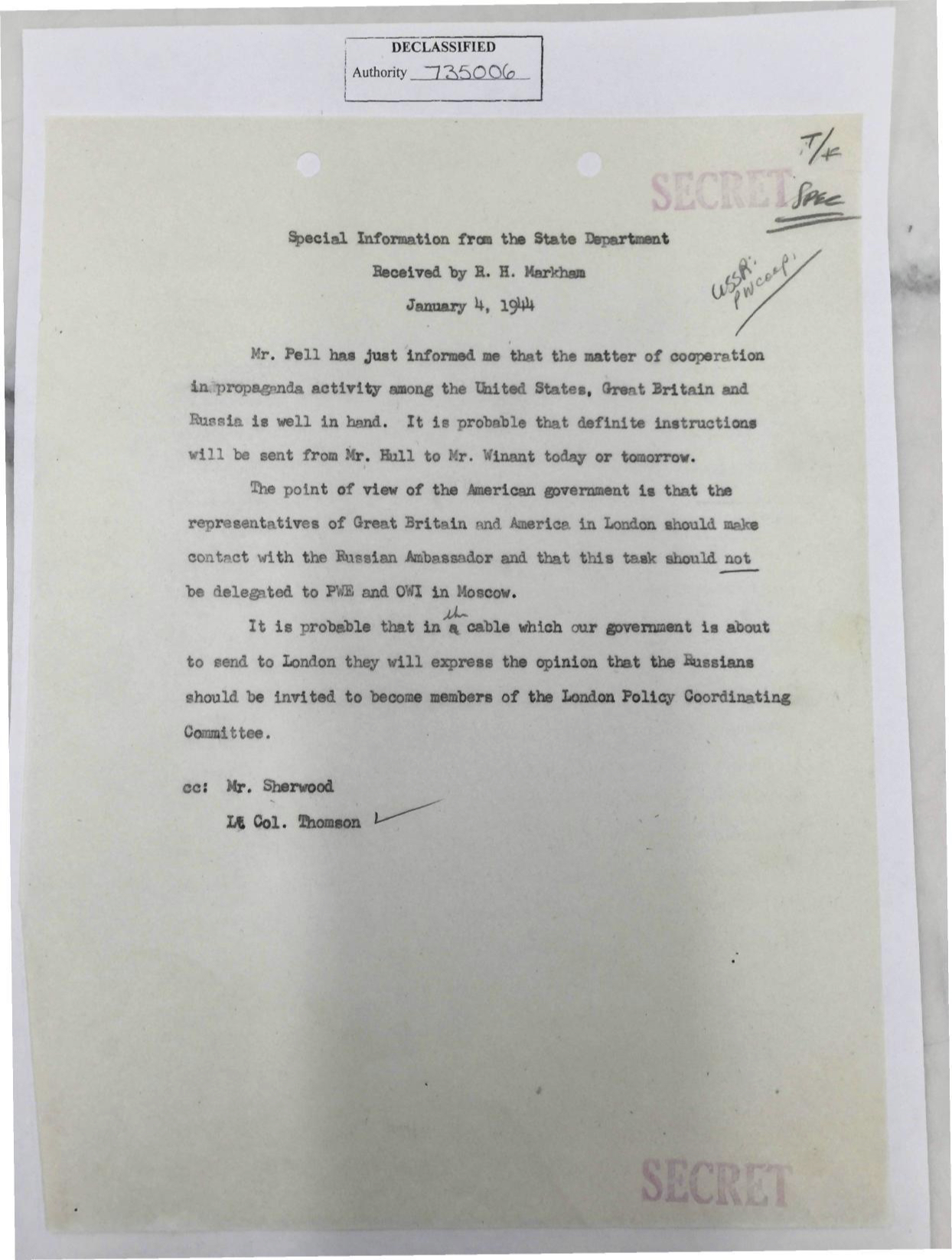 owi-propaganda-coordination-r-h-markham-robert-e-sherwood-january-4-1944
