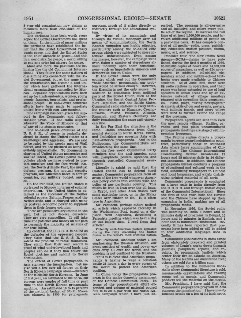 William Benton VOA Congressional Record Aug 24 1951 97 Cong. Rec