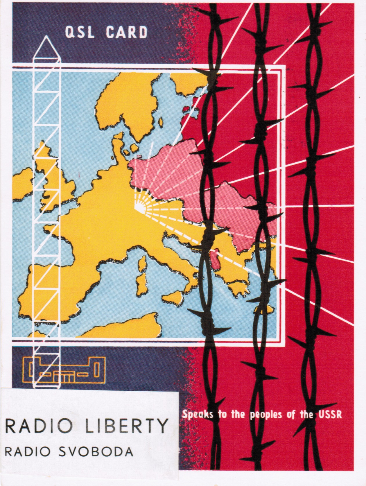 1961 Radio Liberty – Radio Svoboda QSL Card – Cold War Radio Museum